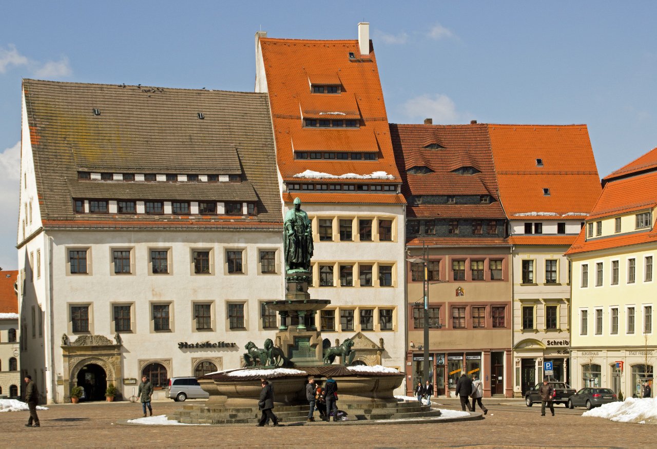 Historické centrum města Freiberg