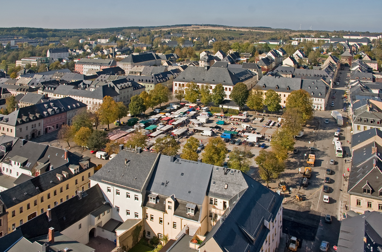 Die historische Altstadt von Marienberg