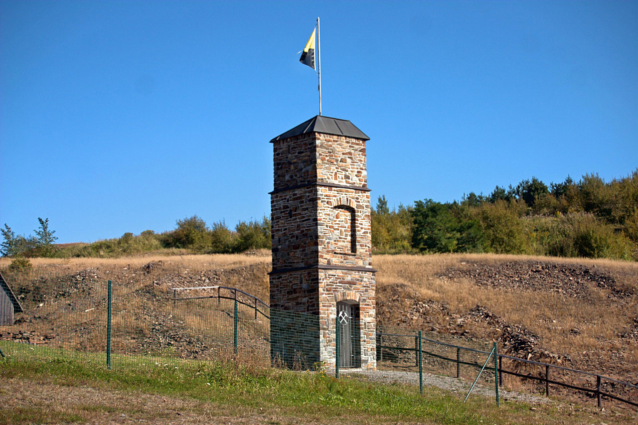 Hlavní svislá šachta na Saubergu